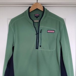 Vineyard Vine 1/4 Zip Fleece Jacket - Size Large